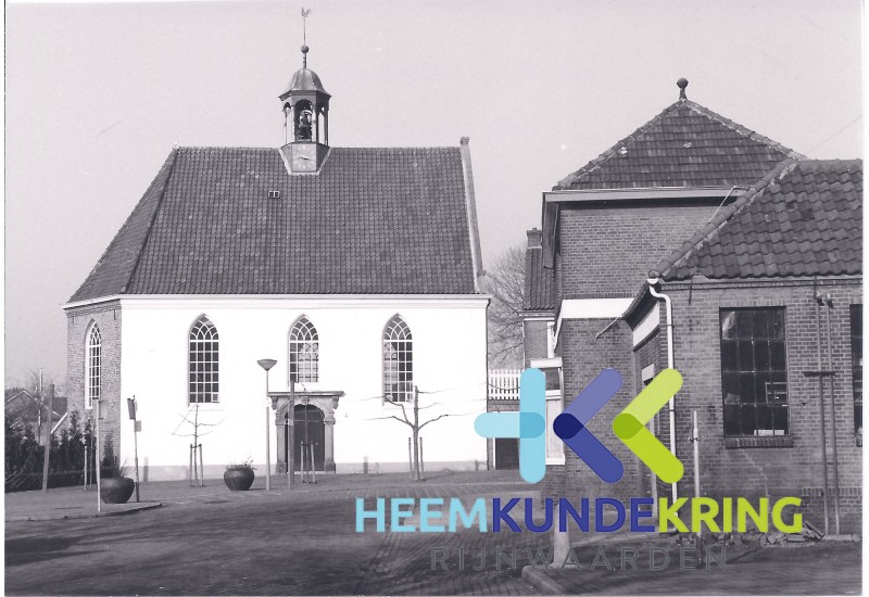 Lobith Markt NH Kerk en pand Rientjes Coll. HKR